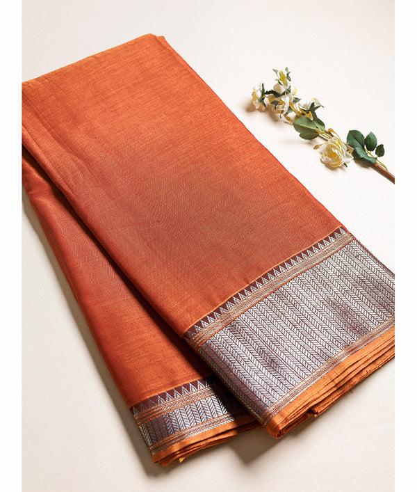 Handloom Cotton Narayanpet Zari Border Fabric