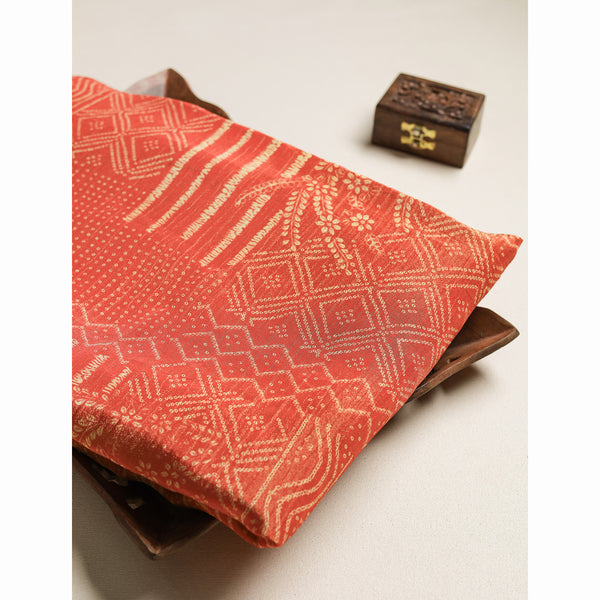 Printed Silk Tissue Fabric