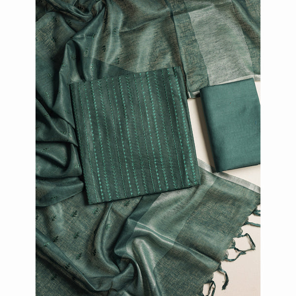 Pure Handloom Linen Suit Set