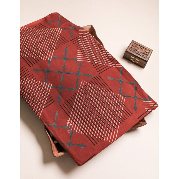 Cotton Ajrakh Fabric