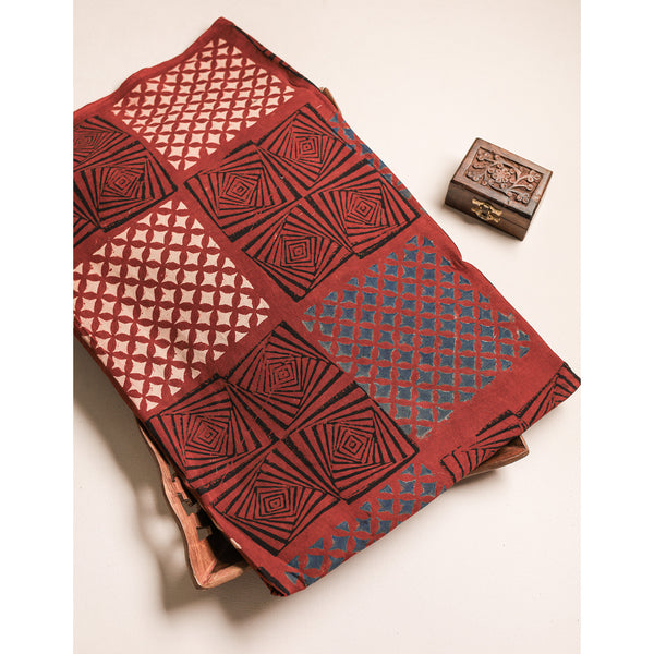 Cotton Ajrakh Fabric