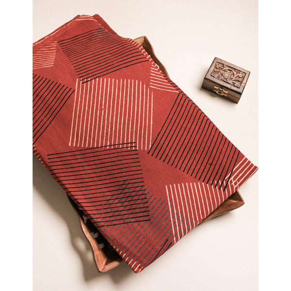 Cotton Ajrakh Fabric