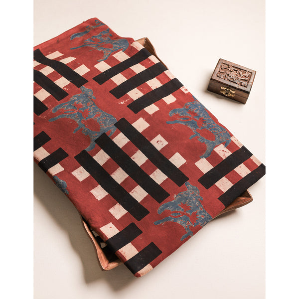 Cotton Ajrakh Fabric