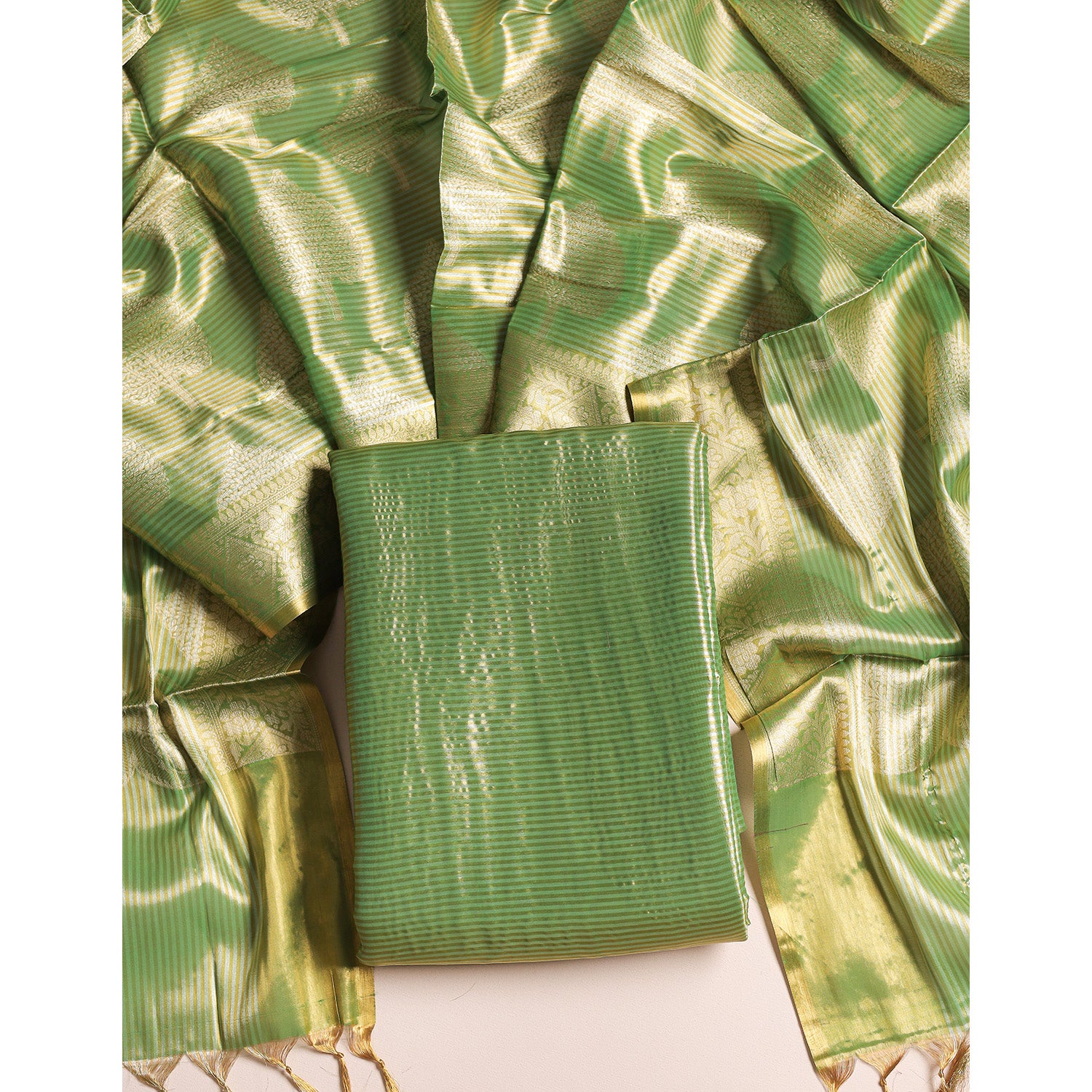 BANARAS TISSUE SILK 2 PIECE SUIT SET