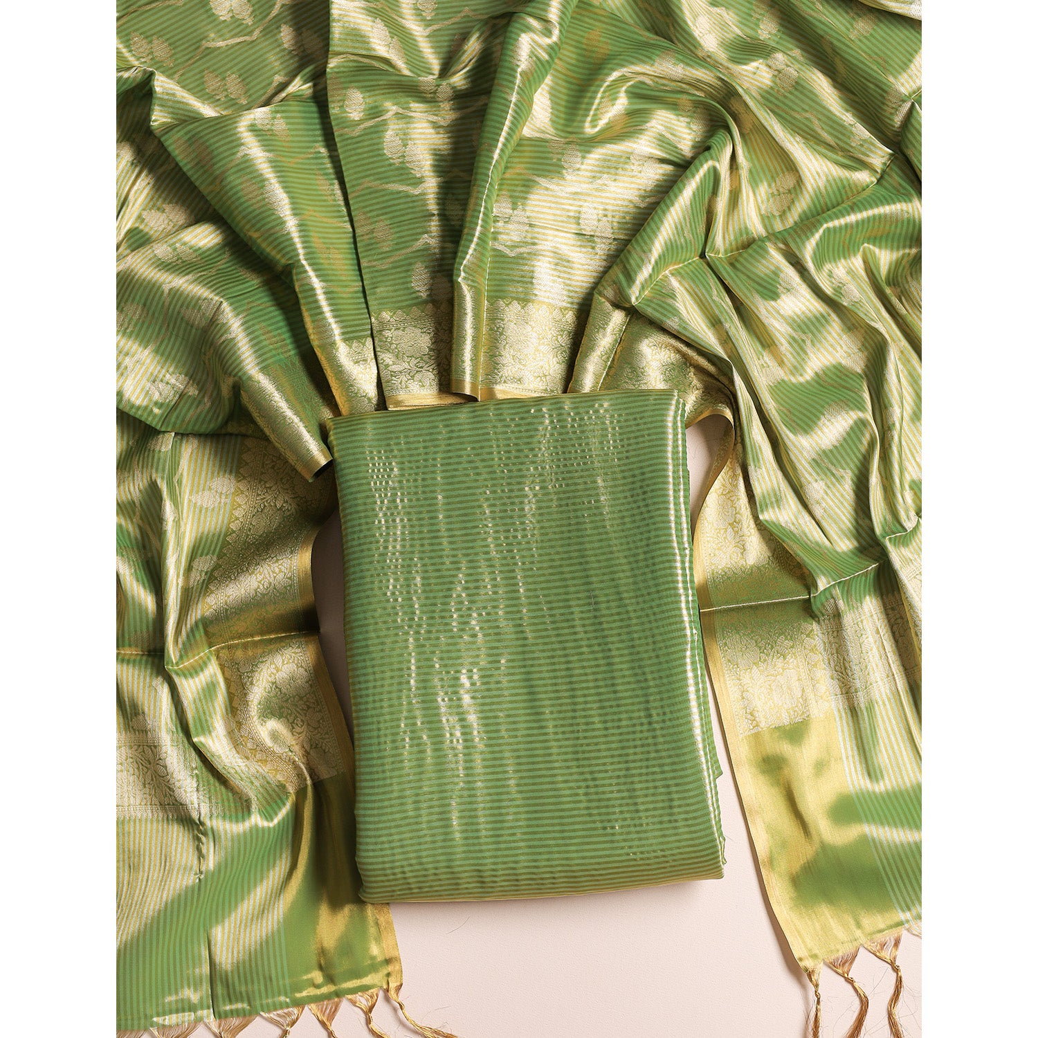 BANARAS TISSUE SILK 2 PIECE SUIT SET