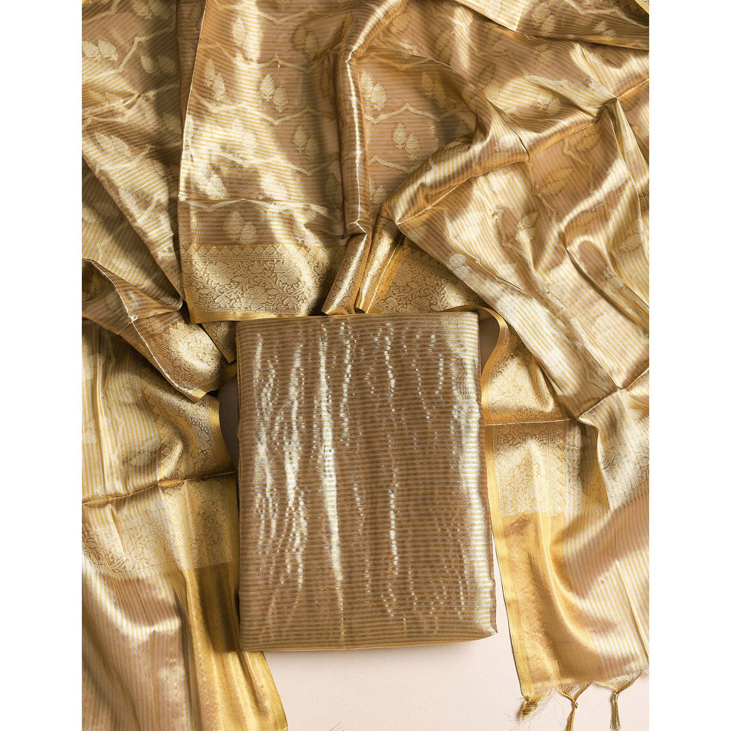 BANARAS TISSUE SILK 2 PIECE SUIT SET