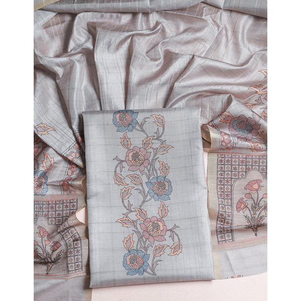 SEMI TUSSAR 2 PIECE SUIT SET