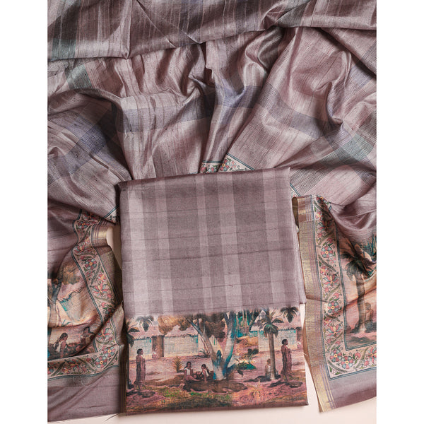 SEMI TUSSAR 2 PIECE SUIT SET