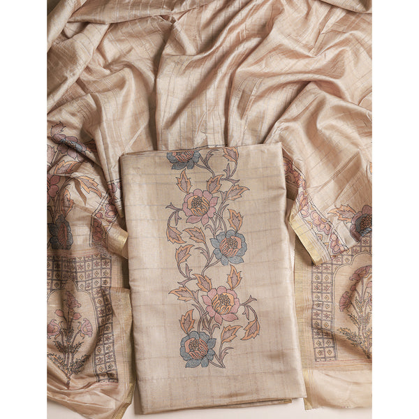 SEMI TUSSAR 2 PIECE SUIT SET