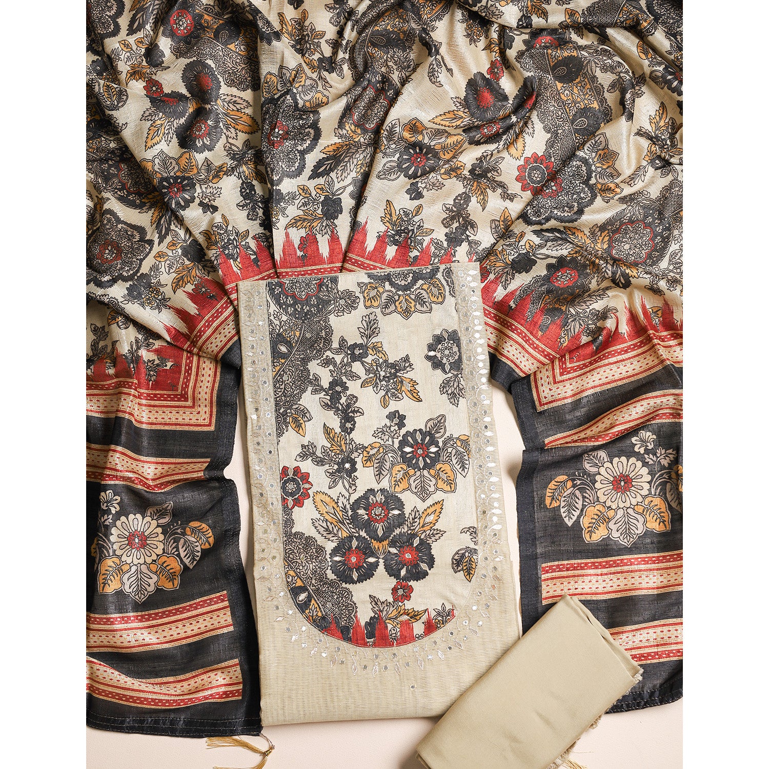 CHANDERI SILK SUIT SET