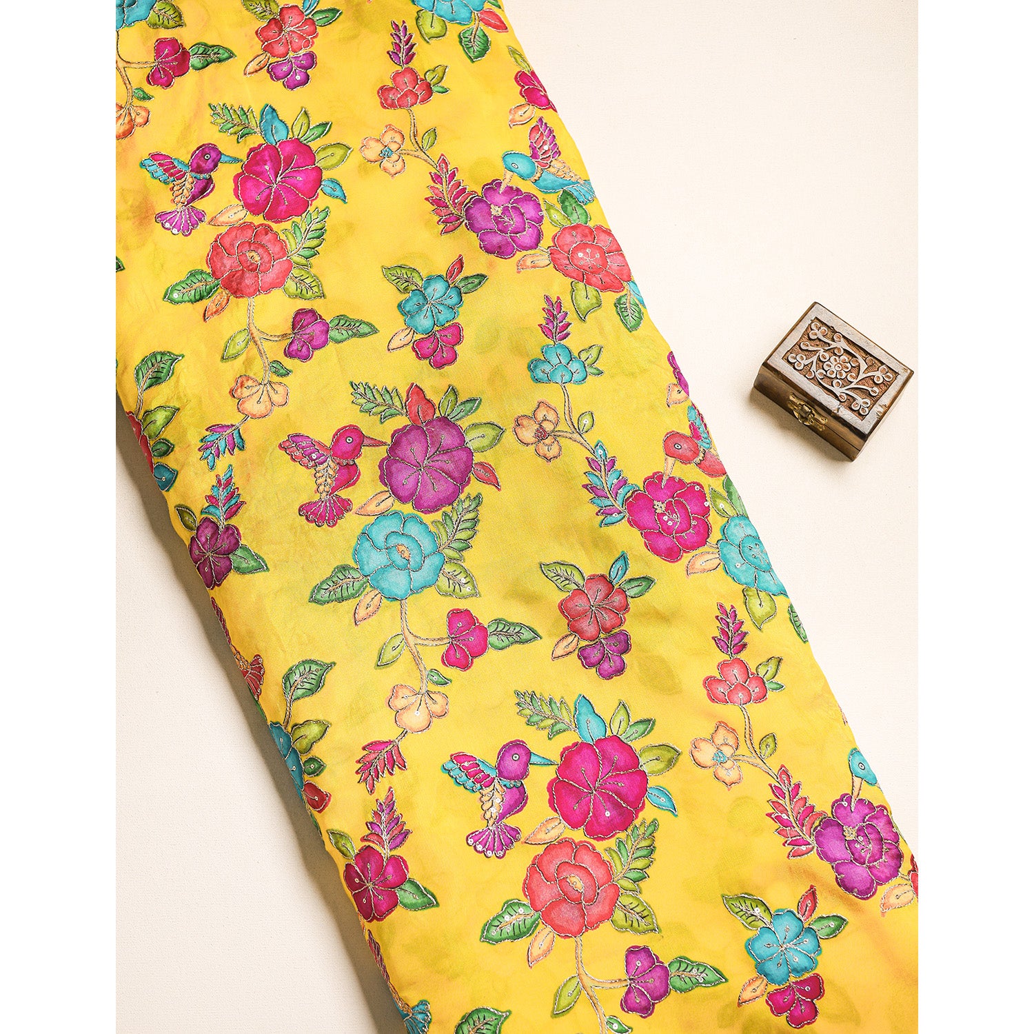 DOLA SILK EMBROIDERED FABRIC