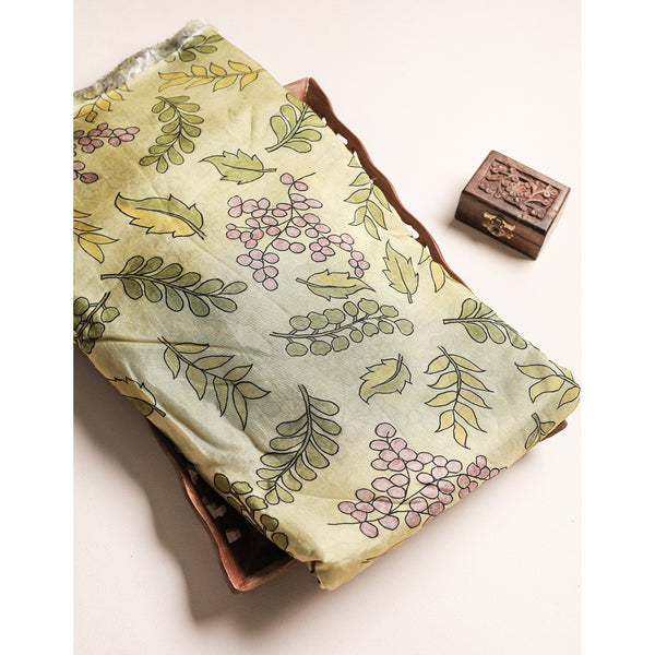 RAGAVI DOLA SILK KALAMKARI FABRIC