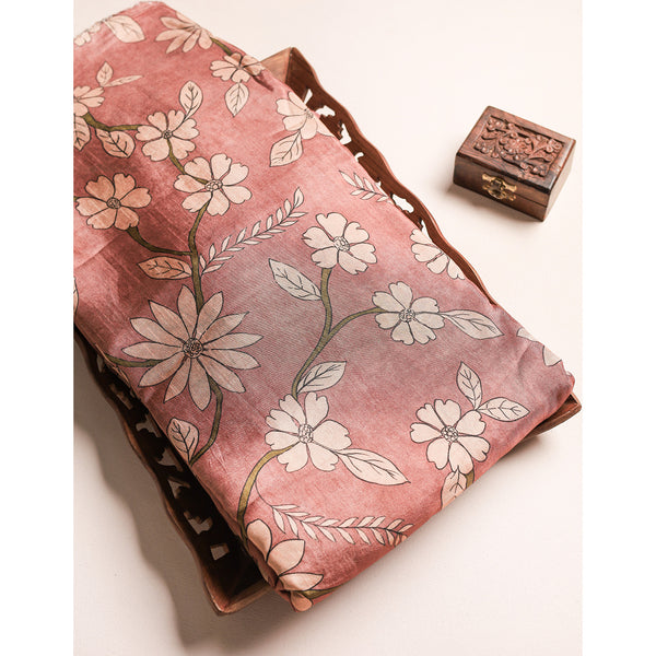 RAGAVI DOLA SILK KALAMKARI FABRIC