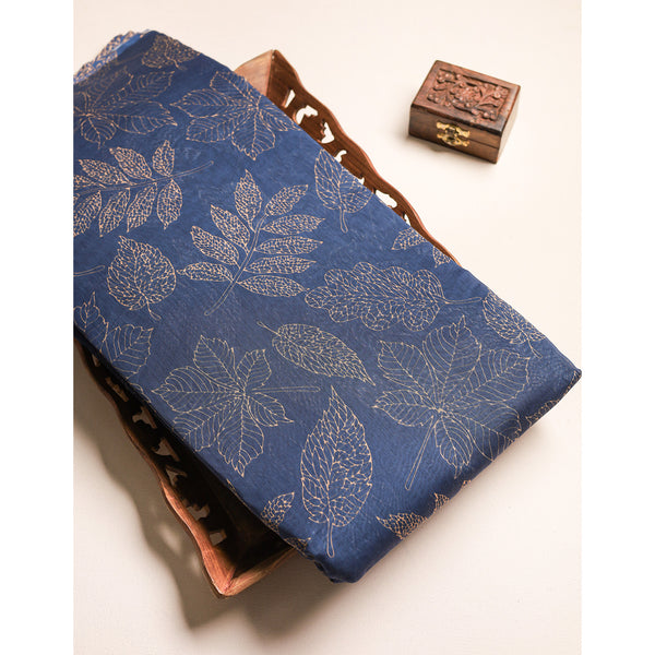 PURE MALAI CHANDERI PRINTED FABRIC