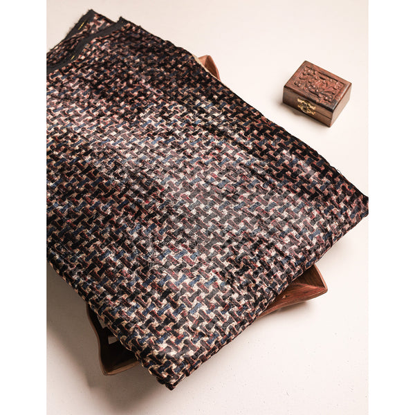 AJRAKH PRINTED VELVET FABRIC