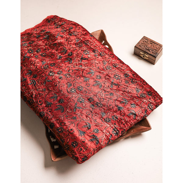 AJRAKH PRINTED VELVET FABRIC