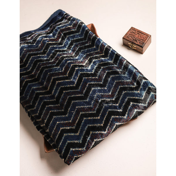 AJRAKH PRINTED VELVET FABRIC