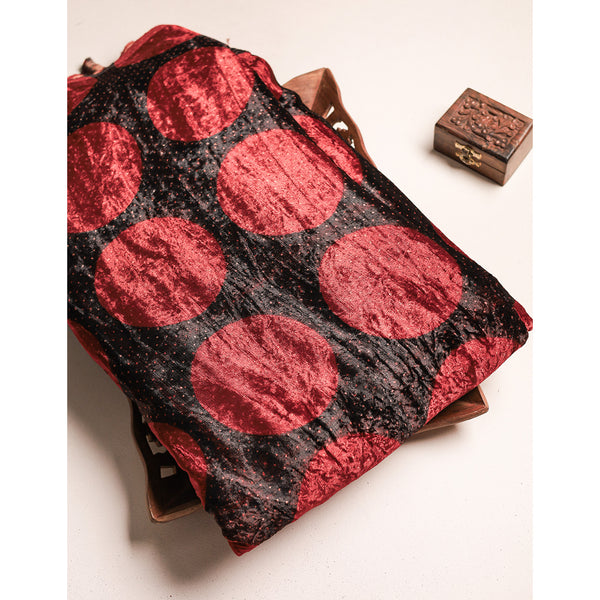AJRAKH PRINTED VELVET FABRIC