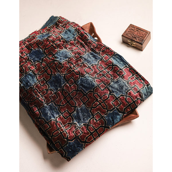 AJRAKH PRINTED VELVET FABRIC