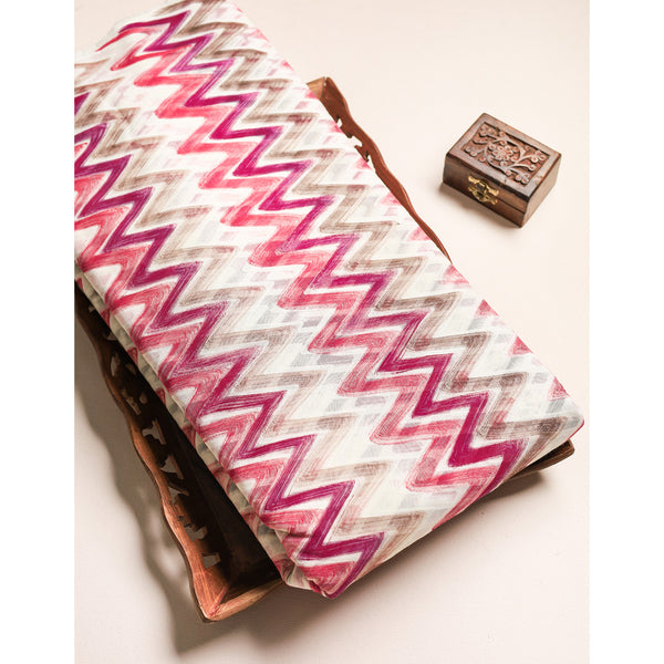 COTTON BRUSH PAINTED IKAT FABRIC