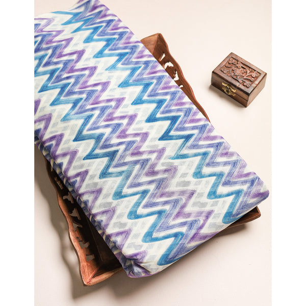 COTTON BRUSH PAINTED IKAT FABRIC