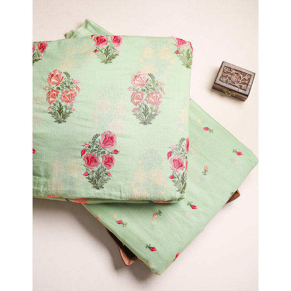 MALAI CHANDERI EMBROIDERED FABRICS