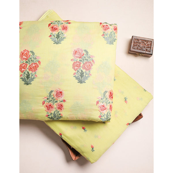 MALAI CHANDERI EMBROIDERED FABRICS