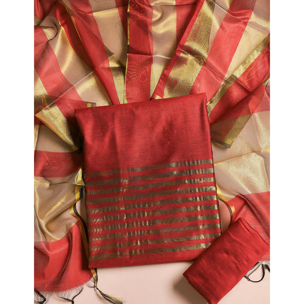 TISSUE CHANDERI SUIT SET