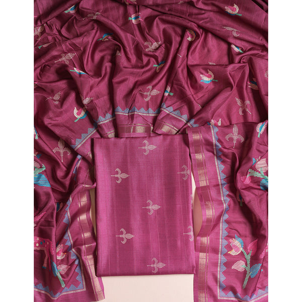 SEMI TUSSAR 2 PIECE SUIT SET