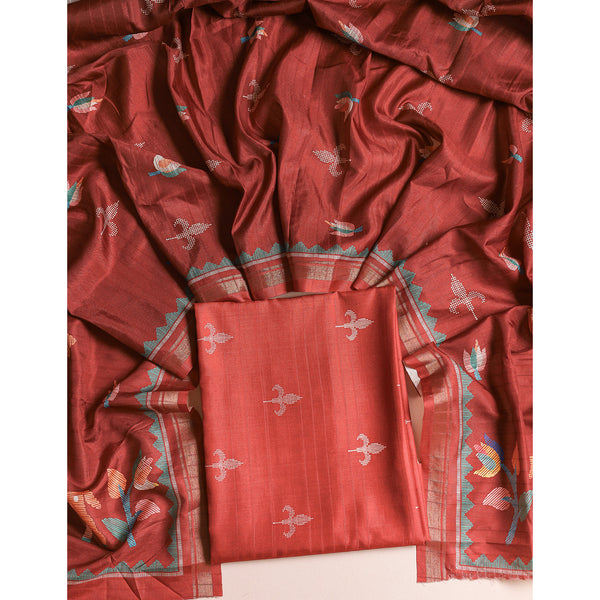 SEMI TUSSAR 2 PIECE SUIT SET