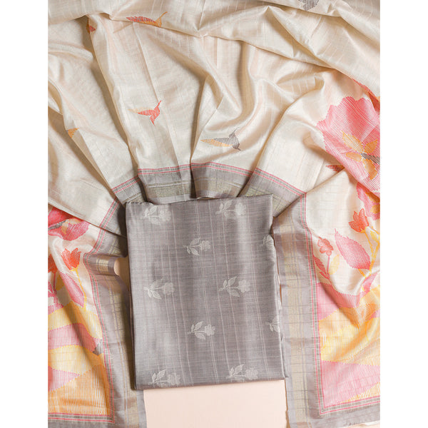 SEMI TUSSAR 2 PIECE SUIT SET