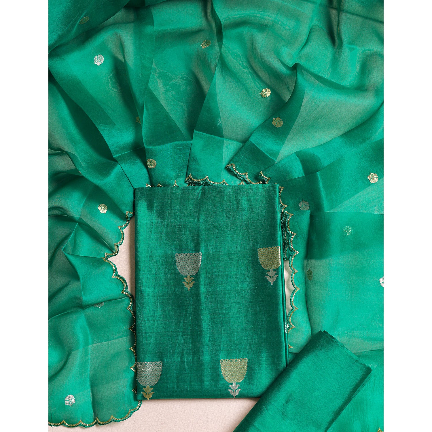 PURE BANARASI SILK SUIT SET