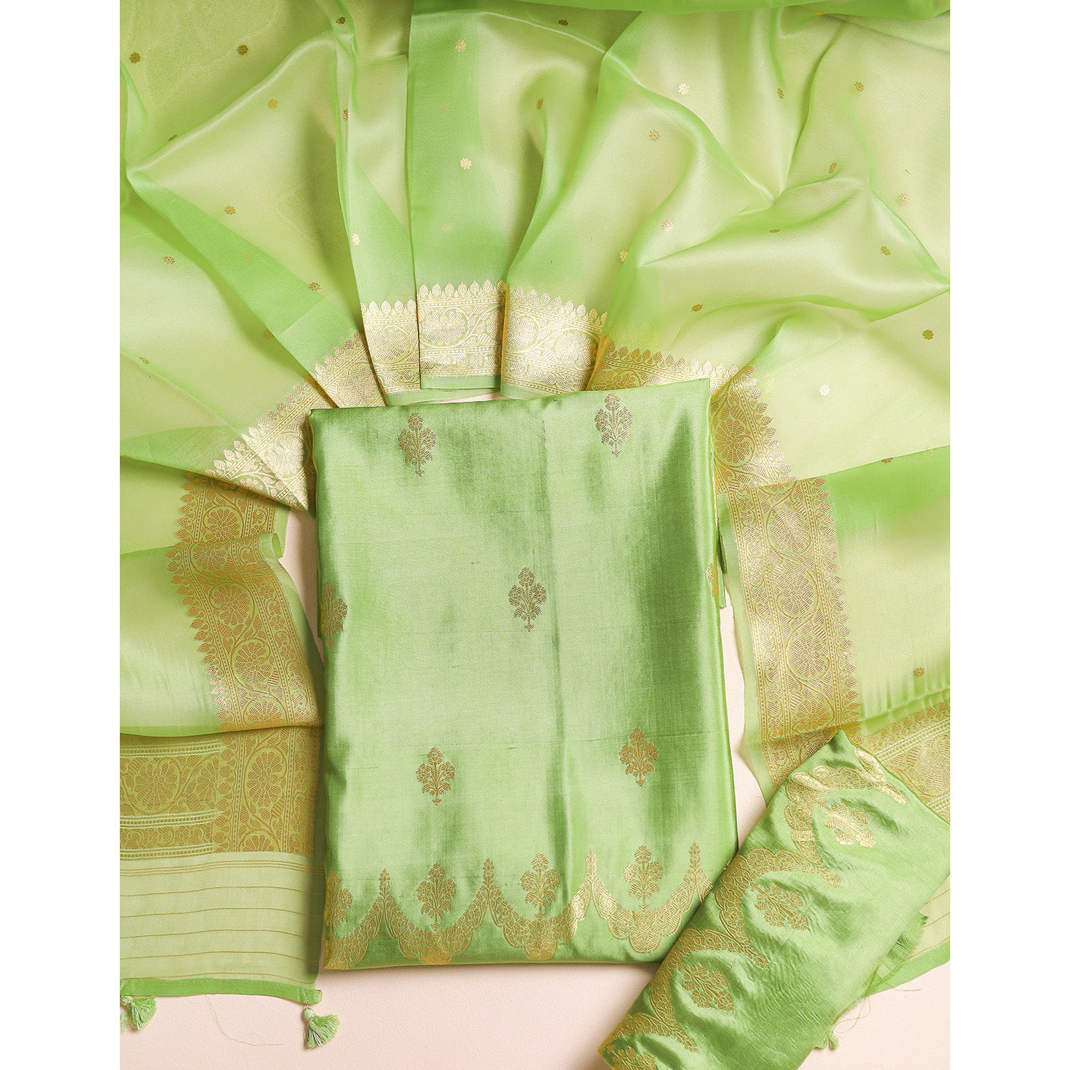 PURE BANARASI SILK SUIT SET