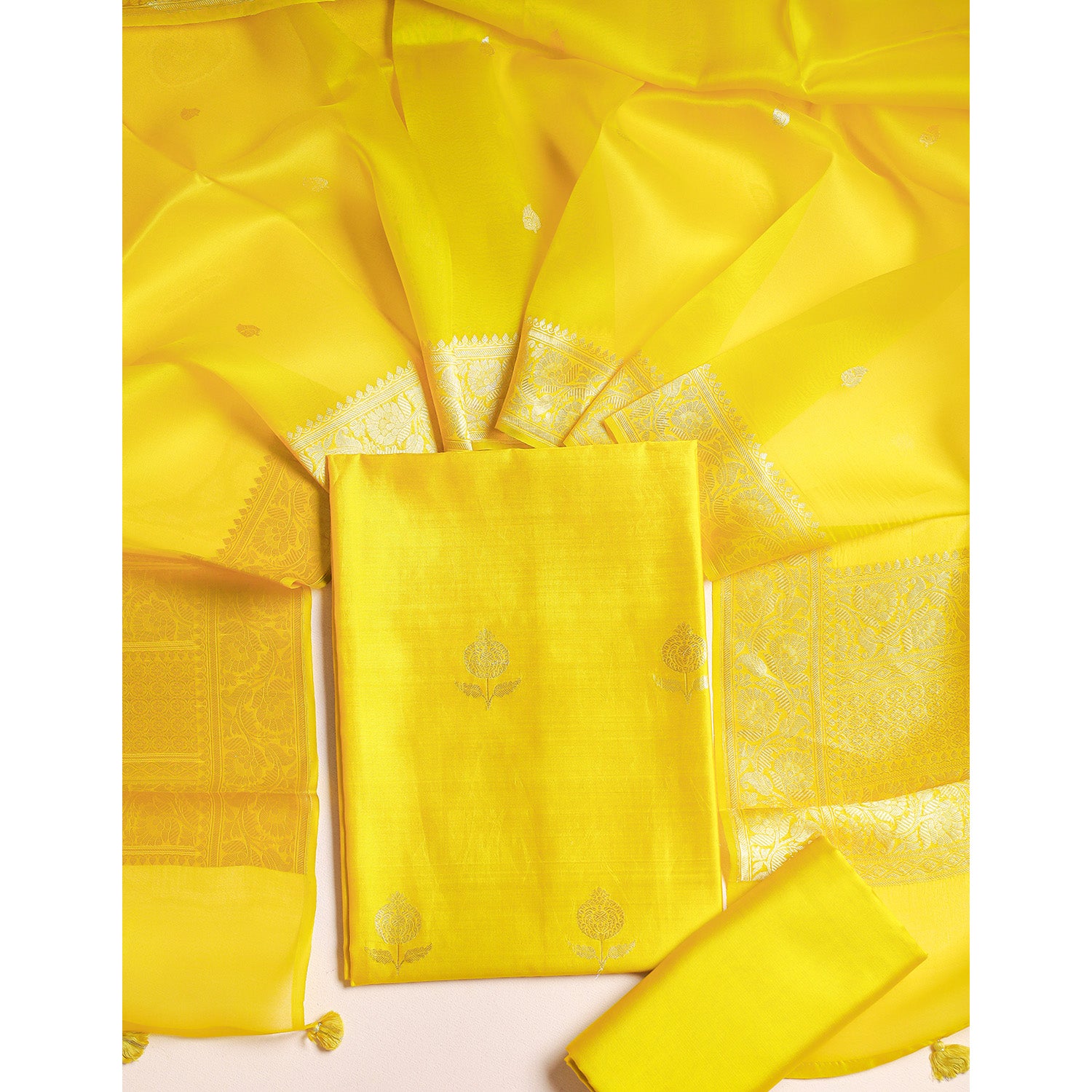 PURE BANARASI SILK SUIT SET