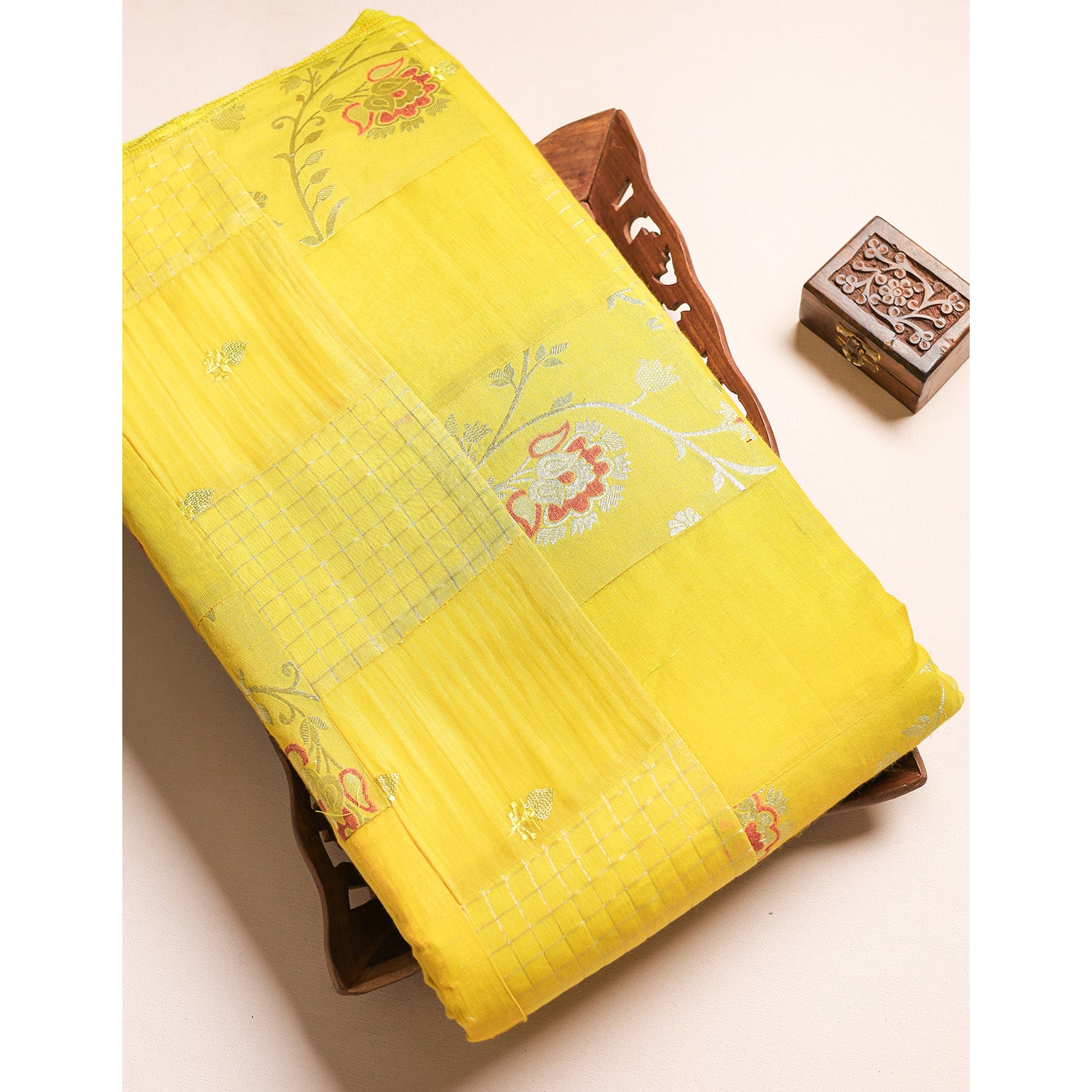 PURE BANARASI SILK PATCHWORK FABRIC