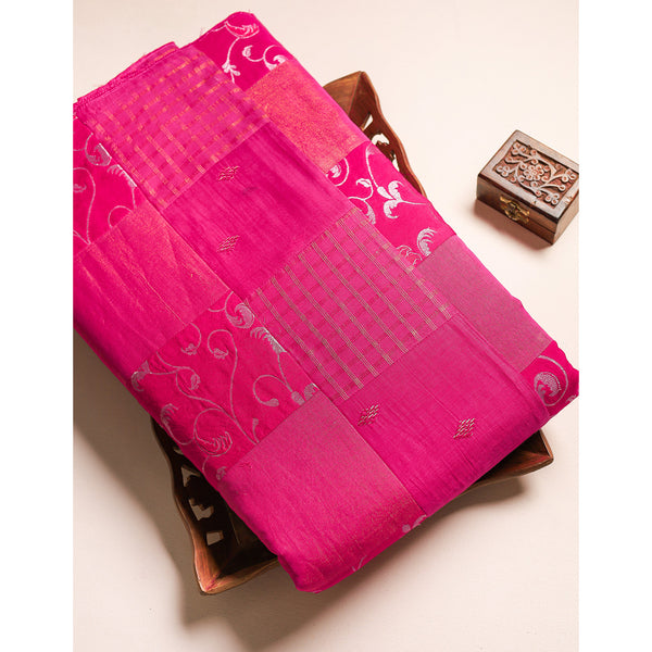 PURE BANARASI SILK PATCHWORK FABRIC