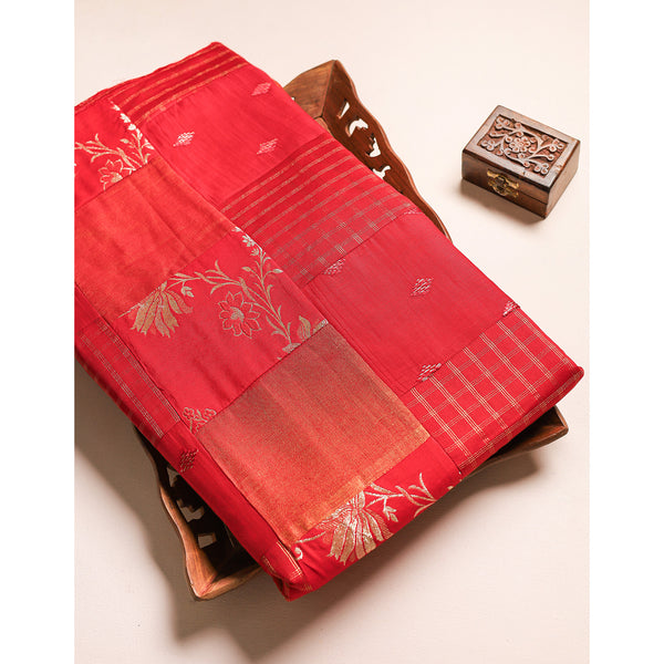 PURE BANARASI SILK PATCHWORK FABRIC