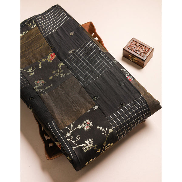 PURE BANARASI SILK PATCHWORK FABRIC
