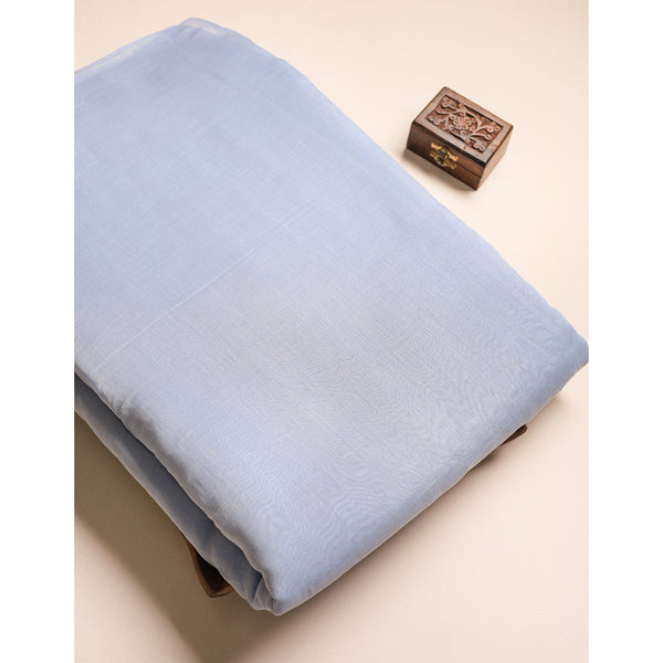 PURE BANARASI MUL CHANDERI DYED FABRIC