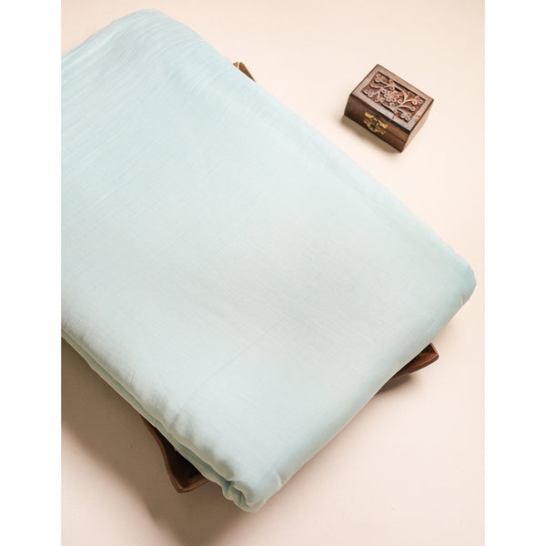 PURE BANARASI MUL CHANDERI DYED FABRIC