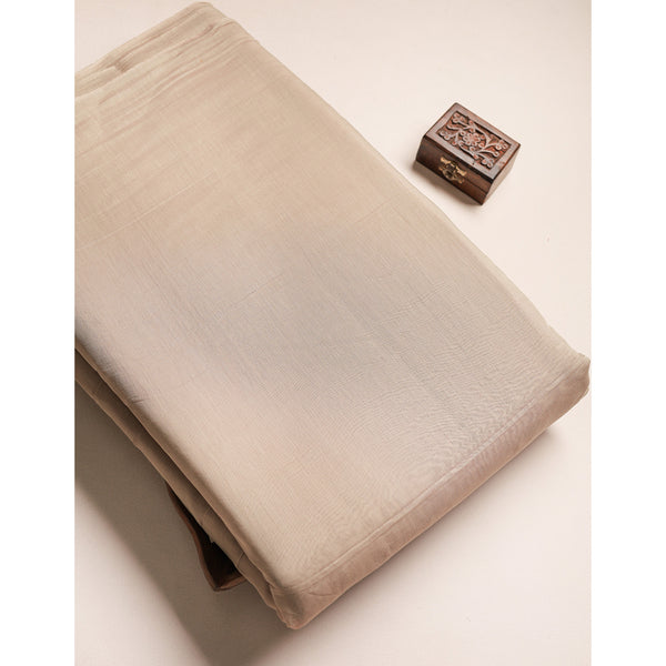 PURE BANARASI MUL CHANDERI DYED FABRIC