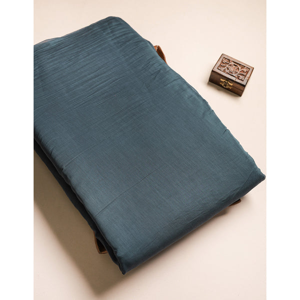 PURE BANARASI MUL CHANDERI DYED FABRIC