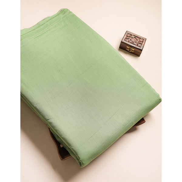 PURE BANARASI MUL CHANDERI DYED FABRIC