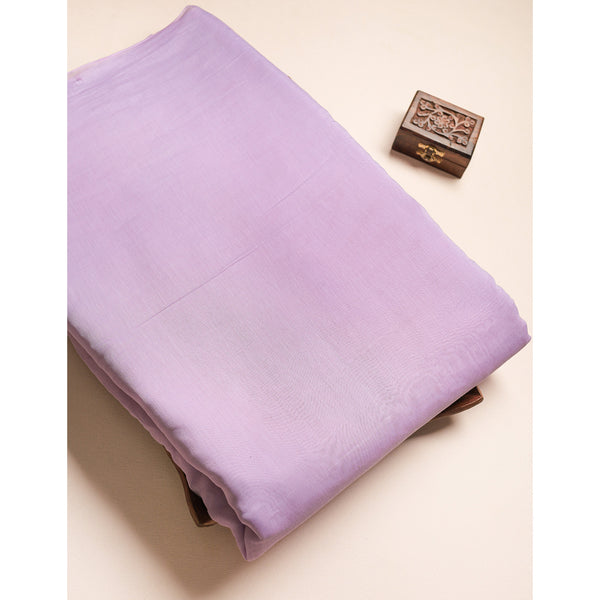 PURE BANARASI MUL CHANDERI DYED FABRIC