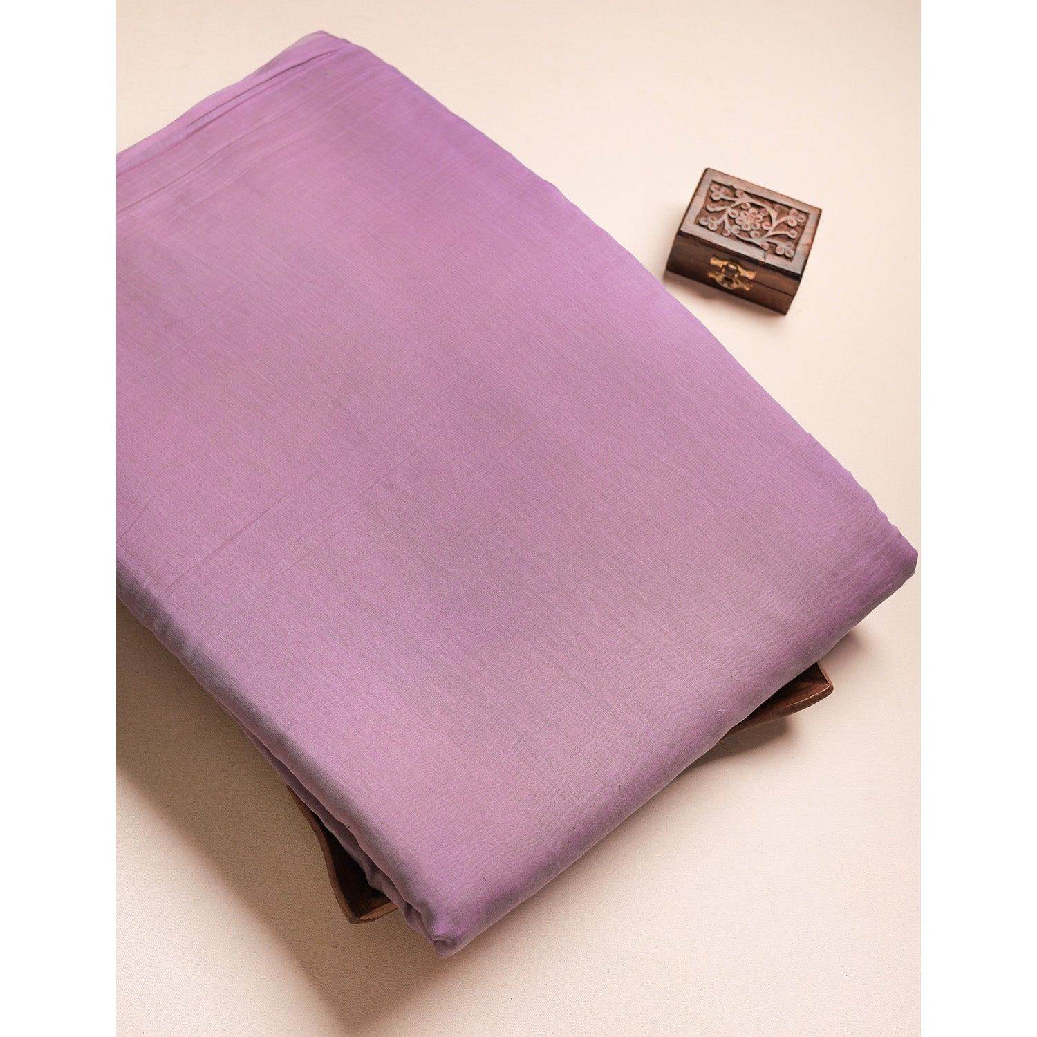 PURE BANARASI MUL CHANDERI DYED FABRIC