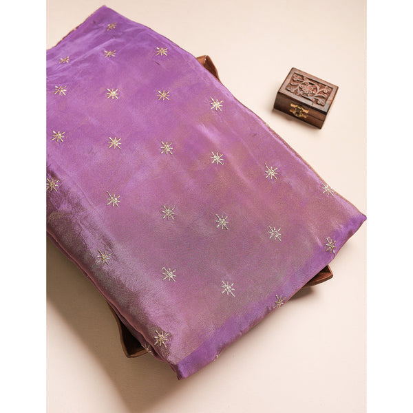 TISSUE EMBROIDERED FABRIC