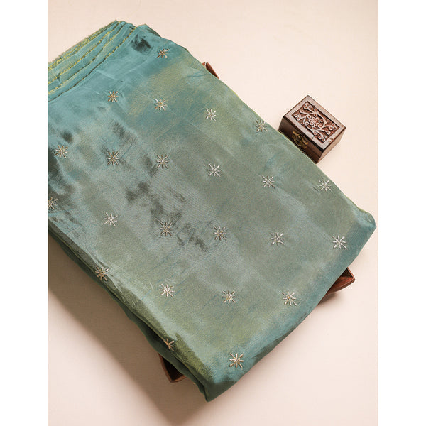 TISSUE EMBROIDERED FABRIC