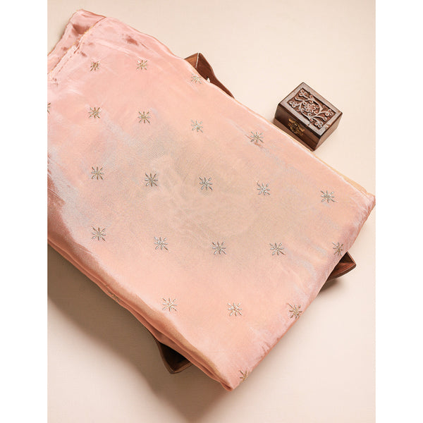 TISSUE EMBROIDERED FABRIC