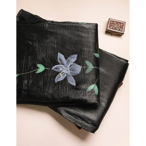 SILK BRUSH PAINTED FABRIC