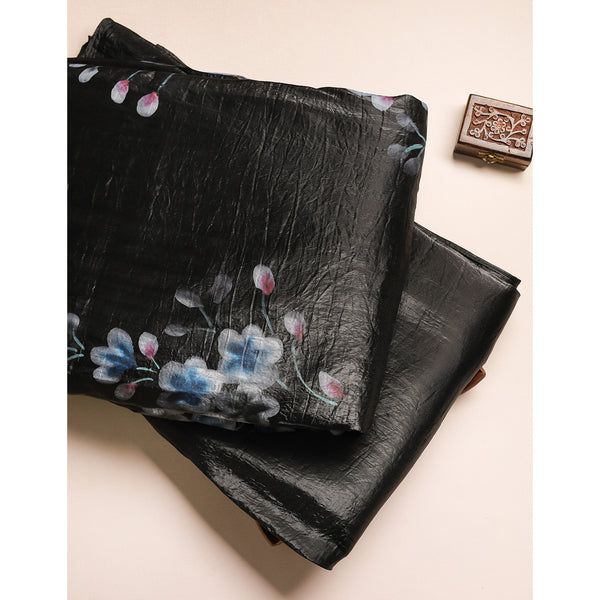 SILK BRUSH PAINTED FABRIC